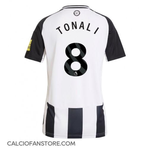 Maglia Calcio Newcastle United Sandro Tonali #8 Prima Divisa Donna 2024-25 Manica Corta